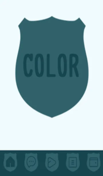 [LINE着せ替え] blue color V38の画像1