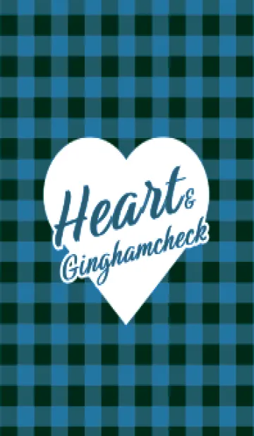 [LINE着せ替え] ハート ギンガムチェック 84の画像1
