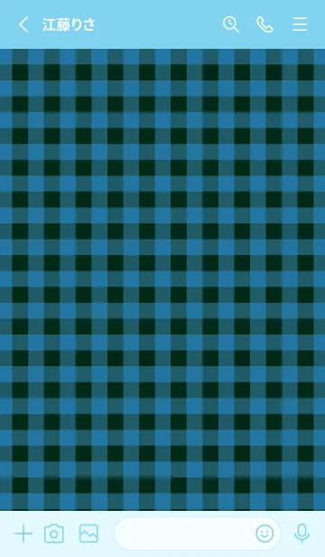 [LINE着せ替え] ハート ギンガムチェック 84の画像2