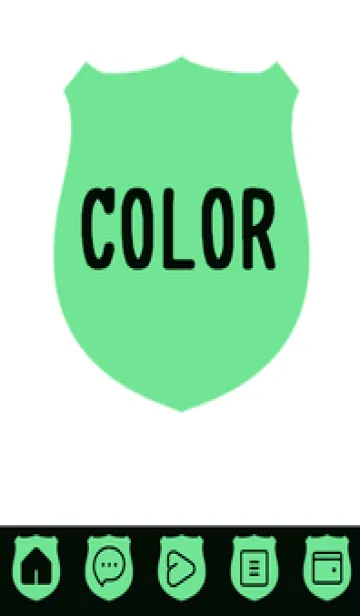 [LINE着せ替え] green color V72の画像1