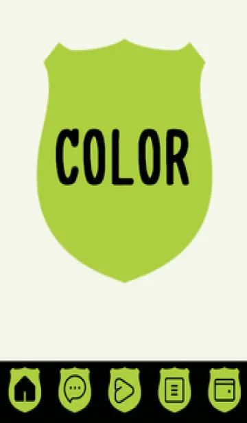 [LINE着せ替え] green color V73の画像1