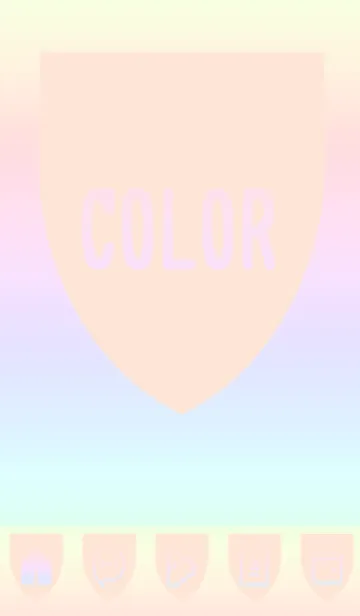 [LINE着せ替え] brown color rainbow X03の画像1