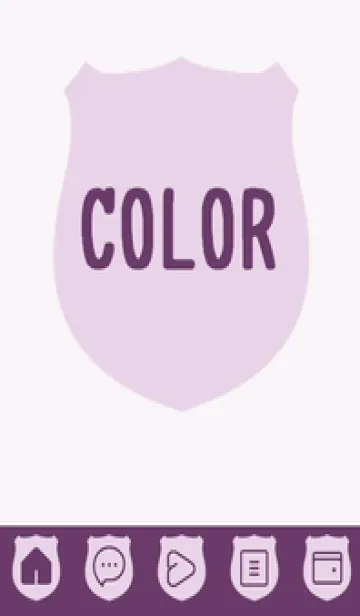 [LINE着せ替え] purple color V38の画像1