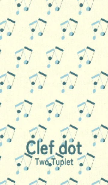 [LINE着せ替え] 2連符柄  スプレーグリーンの画像1