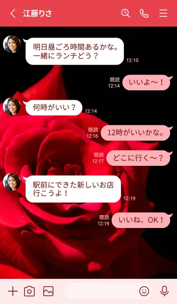 [LINE着せ替え] Ladybird Symbol of good luck #5-37の画像3