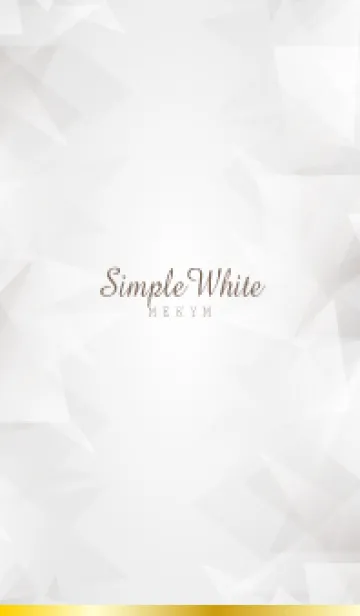 [LINE着せ替え] Simple White - MEKYM- 8の画像1