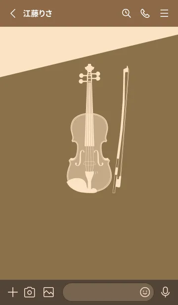 [LINE着せ替え] Violin CLR 小鹿色の画像2