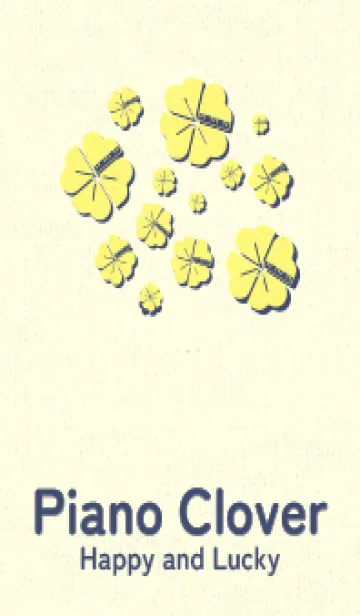 [LINE着せ替え] Piano clover プリムローズイエローの画像1