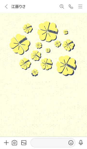 [LINE着せ替え] Piano clover プリムローズイエローの画像2