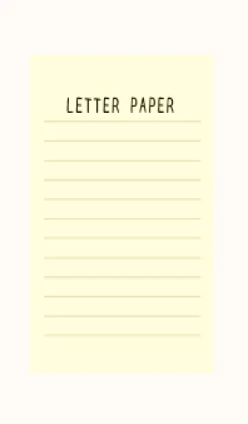 [LINE着せ替え] カラー便箋/ライトイエロー/クリームピンクの画像1