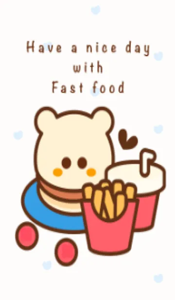 [LINE着せ替え] Lovely cute fast food 3の画像1