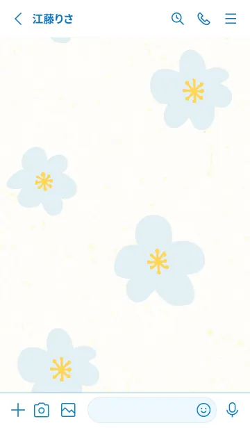 [LINE着せ替え] 花 シンプル 北欧風21の画像2