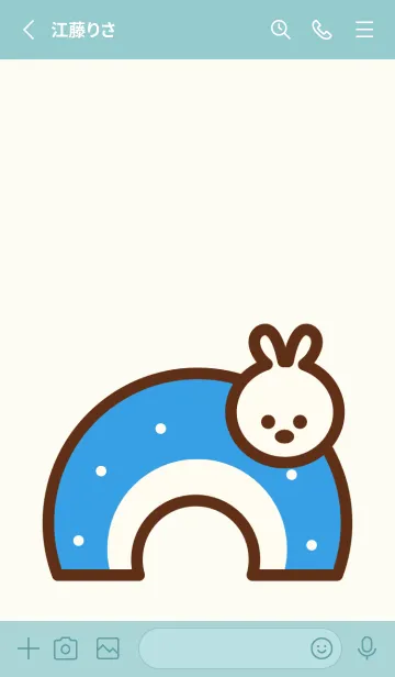 [LINE着せ替え] Lovely bunny town 5の画像2