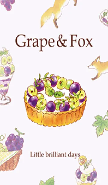 [LINE着せ替え] 10.Grape&Fox（ぶどうときつね）の画像1