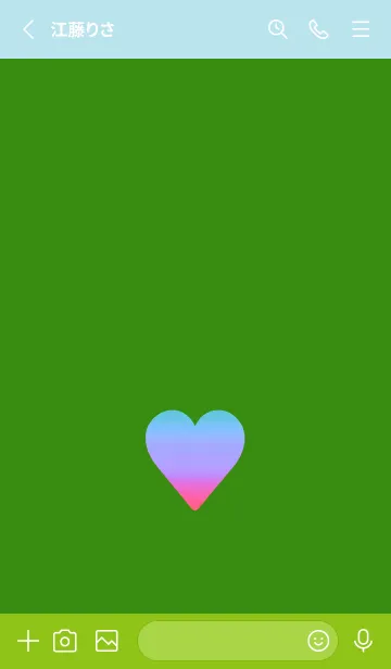 [LINE着せ替え] グラデーション ハート 19の画像2