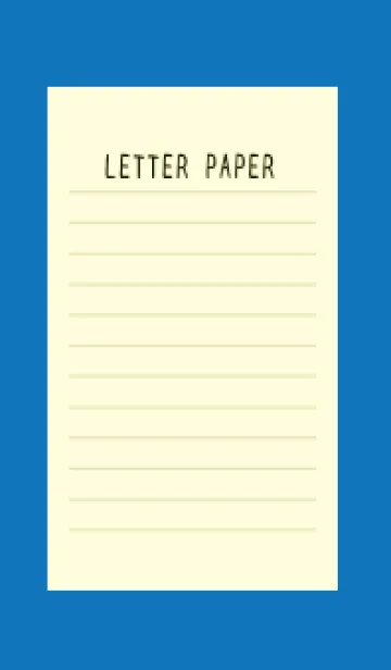 [LINE着せ替え] カラー便箋/ライトイエロー/ブルー/白の画像1