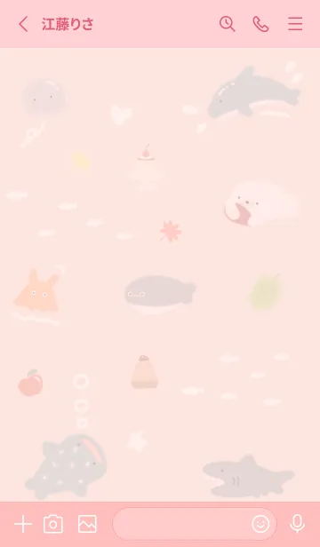 [LINE着せ替え] babypink♡ゆるい海09_1の画像2