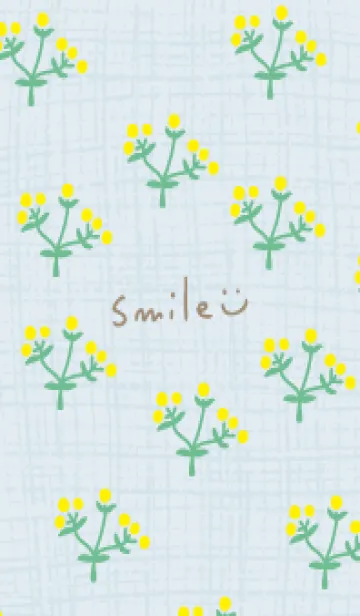 [LINE着せ替え] 黄色い丸い花15の画像1