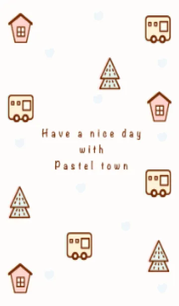 [LINE着せ替え] Little pastel town 16の画像1