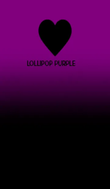 [LINE着せ替え] Black & Lollipop Purple Theme V.5 (JP)の画像1