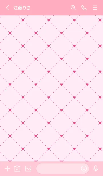 [LINE着せ替え] ハート レース .14の画像2