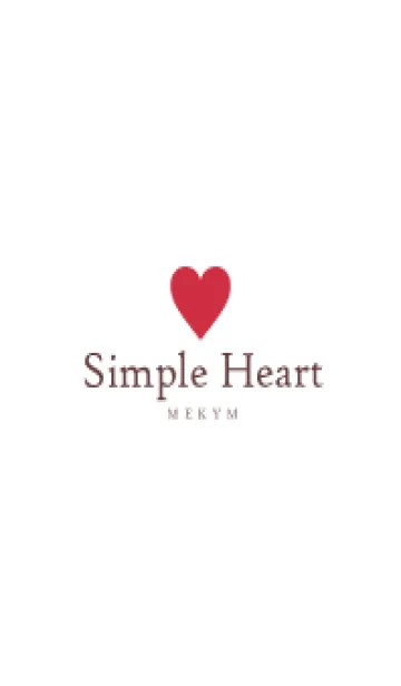 [LINE着せ替え] SIMPLE HEART-LOVE- 6の画像1