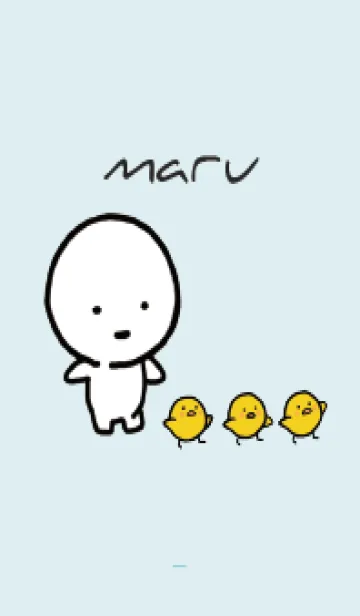 [LINE着せ替え] 青 : まる 8の画像1