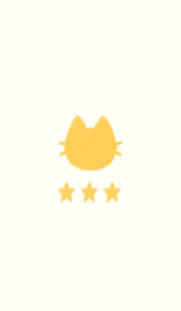 [LINE着せ替え] ねことお星さま(yellow10)の画像1