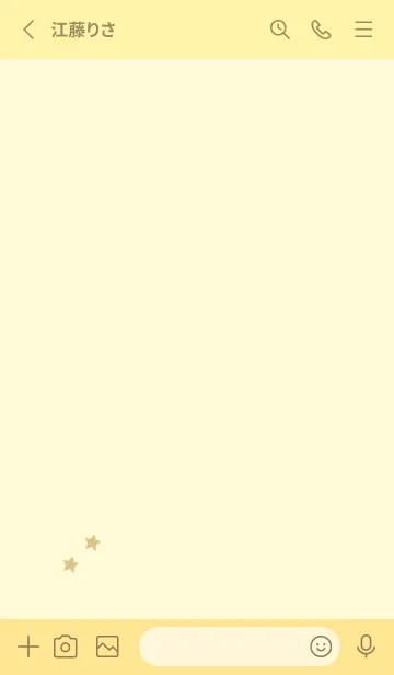 [LINE着せ替え] ねことお星さま(yellow11)の画像2