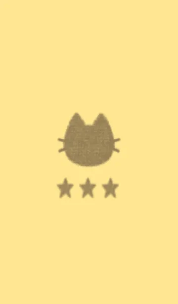 [LINE着せ替え] ねことお星さま(yellow12)の画像1
