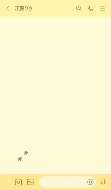 [LINE着せ替え] ねことお星さま(yellow12)の画像2