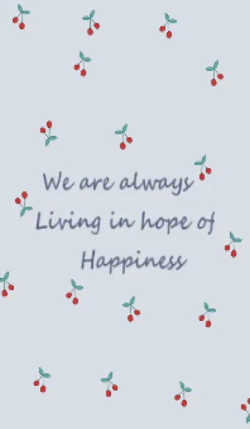 [LINE着せ替え] さくらんぼ_milkyblueの画像1