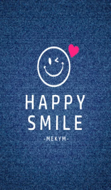 [LINE着せ替え] HAPPY SMILE DENIM HEART - MEKYM 15の画像1