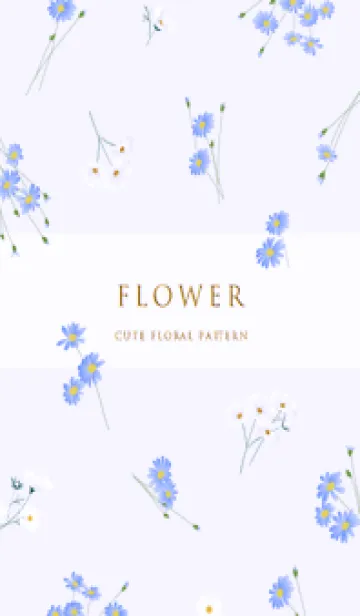 [LINE着せ替え] purple優しい小花柄09_1の画像1