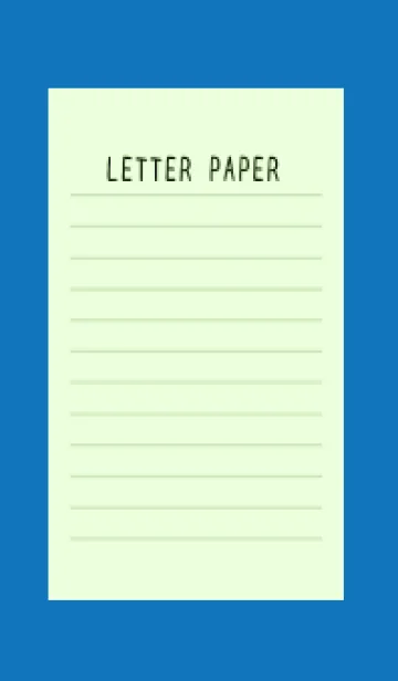 [LINE着せ替え] カラー便箋/ライトグリーン/ブルー/白の画像1