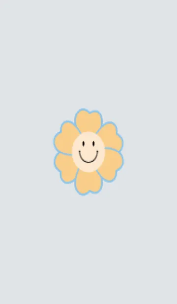 [LINE着せ替え] cute flower smile 6の画像1