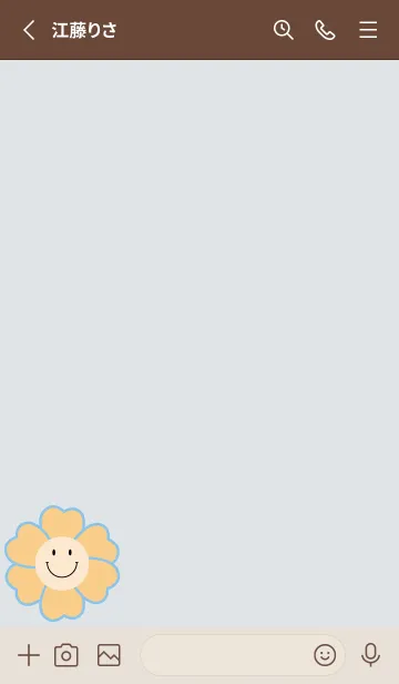 [LINE着せ替え] cute flower smile 6の画像2