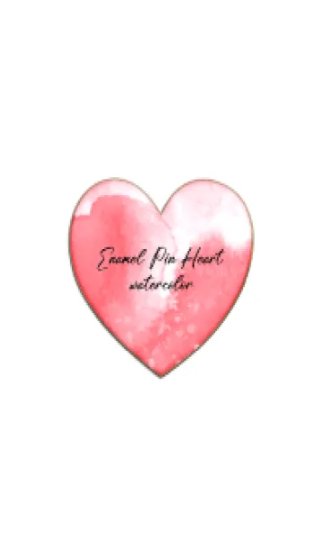 [LINE着せ替え] Enamel Pin Heart watercolor 22の画像1