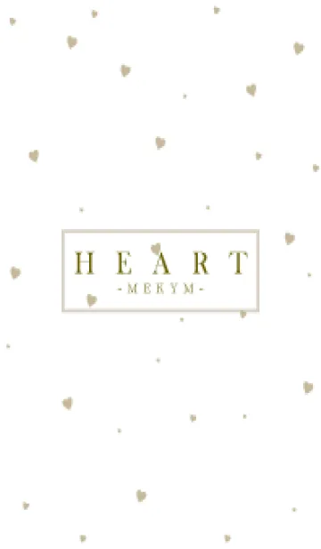 [LINE着せ替え] HEART BEIGE-SIMPLE MEKYM 13の画像1