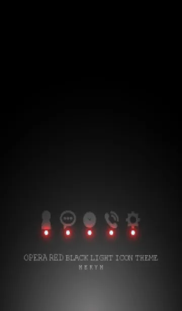 [LINE着せ替え] OPERA RED BLACK LIGHT ICON THEMEの画像1