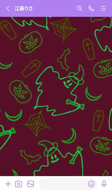 [LINE着せ替え] ハローウィン _17の画像2