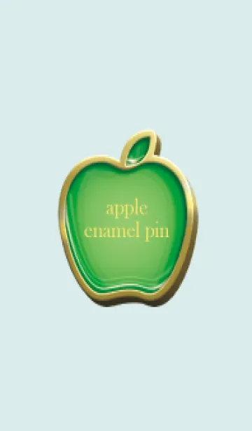 [LINE着せ替え] apple green & red Enamel Pin 47の画像1