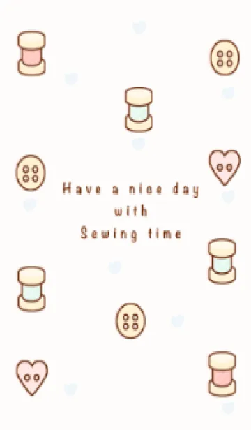 [LINE着せ替え] I love sewing time 7の画像1