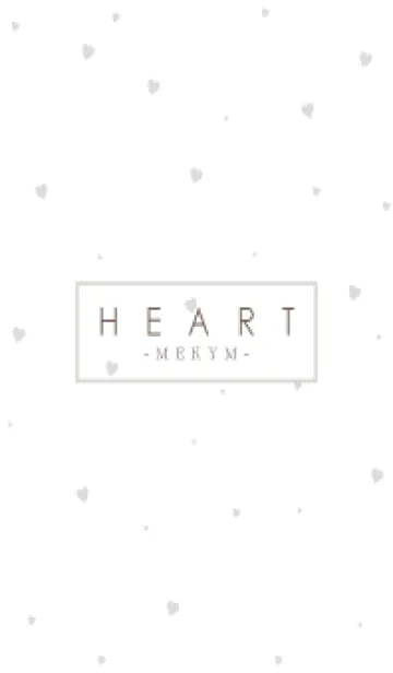 [LINE着せ替え] HEART GRAY-SIMPLE MEKYM 13の画像1