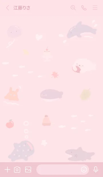[LINE着せ替え] pink♡ゆるい海10_1の画像2