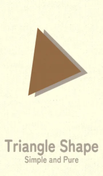 [LINE着せ替え] 三角型の着せかえ カフェオレの画像1