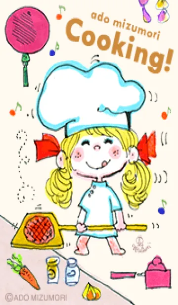 [LINE着せ替え] 水森亜土 Cooking！の画像1