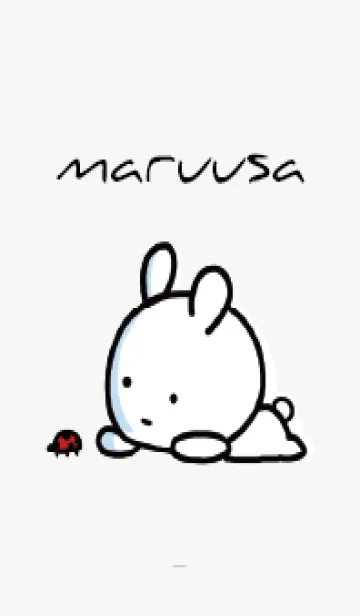 [LINE着せ替え] グレー : まるうさ 8の画像1