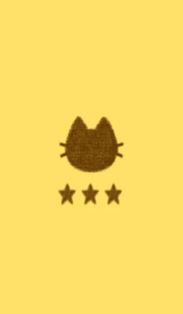 [LINE着せ替え] ねことお星さま(yellow14)の画像1