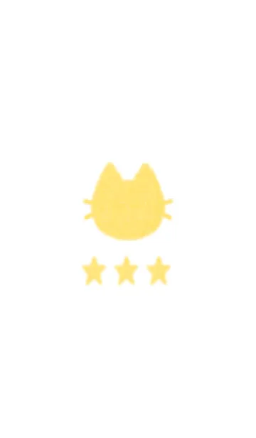 [LINE着せ替え] ねことお星さま(yellow17)の画像1